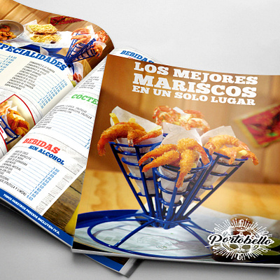 Advertising Portobello Restaurant advertising brand branding design food graphic design illustrator marketing mockup photoshop