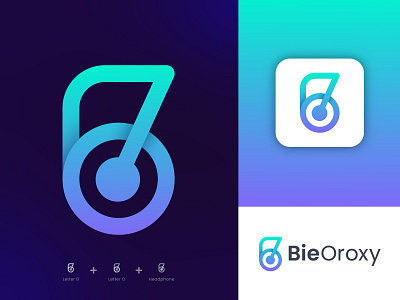 Headphone Logo Design, Letter b + Letter O + Headphone b logo creative logo earbud earbuds logo earphone logo earpod earpod logo headphone logo icon logomark logotype modern logo music logo music player music streaming sound logo symbol tech logo trendy logo website logo