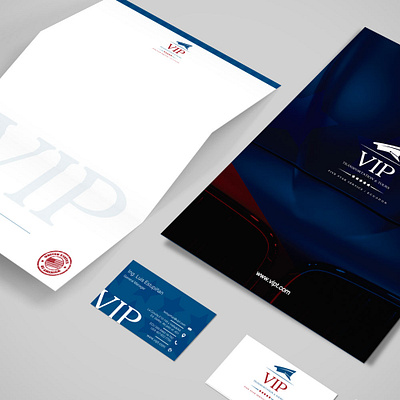 Corporate branding and stationery for VIP brand branding corporate design graphic design illustrator marketing mockup stationery
