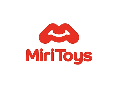 MiriToys logo design concept, Letter M+Smile, kids toy store alex escu branding cute logo design kids toy store logo logotype m letter mark minimalism miritoys smile smile logo symbol toys toys logo