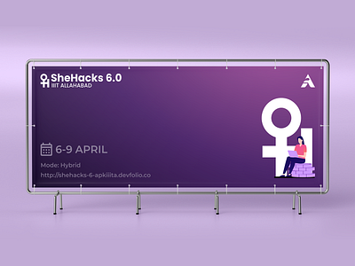 SheHacks 6.0 IIITA apk banner design graphic design iiita illustration shehacks