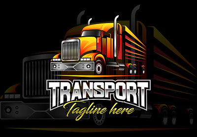 Transport Logo, Truck Logo, Transportation Logo, Shipping Logo transportation monogram truck monogram