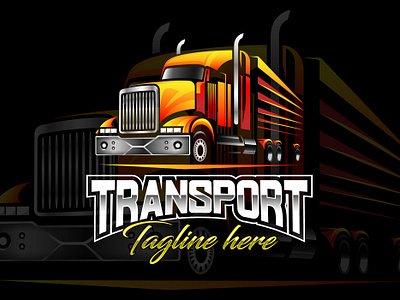 Transport Logo, Truck Logo, Transportation Logo, Shipping Logo transportation monogram truck monogram