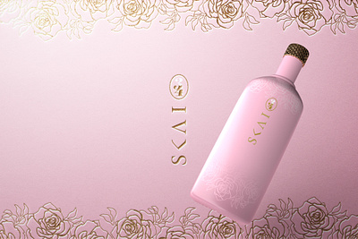 Skai 34 34 branding concept dimension illustrator logo mockup photoshop pink roses skai