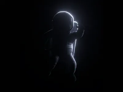 obscure 3d astronaut character character design graphic design motion graphics space