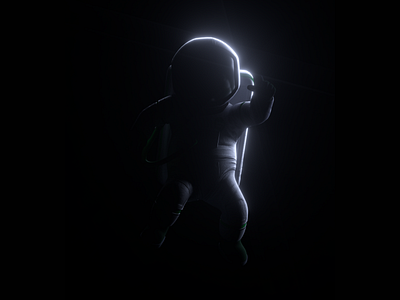 obscure 3d astronaut character character design graphic design motion graphics space