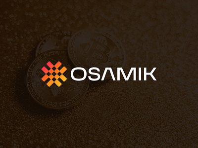 Osamik Logo Design concept creative creative logo cryptocurrency design graphic design icon logo logo type logomark modern logo simple logo