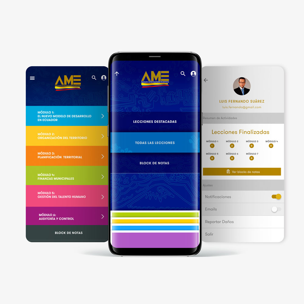 Mobile application design for 'A.M.E' advertising app branding design figma graphic design illustrator logo marketing materialdesign mobile mockup multimediadesign photoshop sketch ui userexperiencie ux