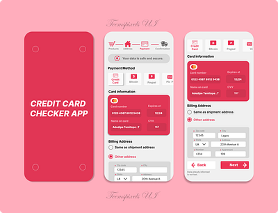 Credit card chekout app creditcardcheckout dailyui design ui ux