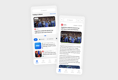 News App - UI Design design figma ui ui design