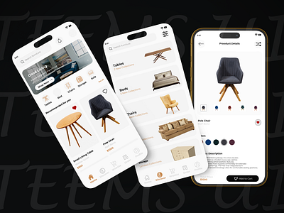 Home decor app 3d app branding dailyui homedecor ui ux