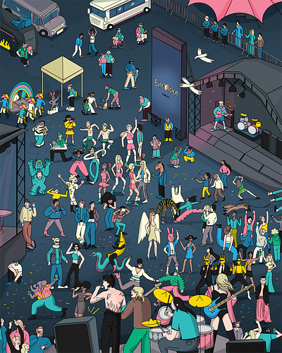 Where is? Interactive Illustration