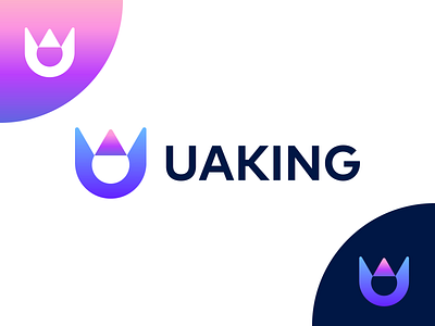 Uaking U logo brand branding design graphic design logo logo design minimal modern newbie uaking