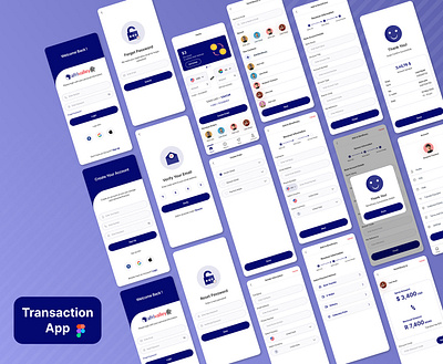 Payment App app ui complete app design figma design new app new design new ui design payment app transaction app uiux design