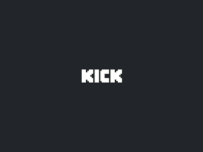 Kick - Logo Animation animation branding design intro logo logo animation motion motion design motion graphics