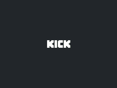 Kick - Logo Animation animation branding design intro logo logo animation motion motion design motion graphics