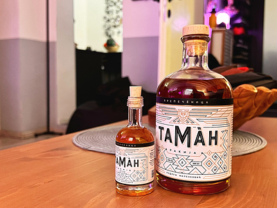 Tamän Rakija alcohol bottle branding brandy design graphic design icon icon set illustration label logo mocup packing spirit vector whisky