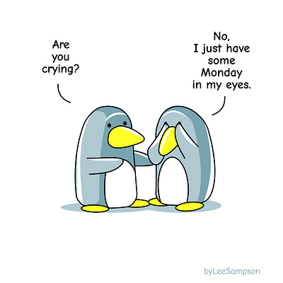 Monday in my Eyes byleesampson monday penguins byleesampson