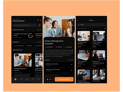 Courses | Mobile App courses app courses app design educatoinal app lms app mobile app design new design ui design ux design