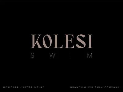 KOLESI SWIM BRAND LOGO branding design graphic design illustration logo logo design logodesign vector