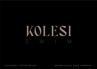 KOLESI SWIM BRAND LOGO branding design graphic design illustration logo logo design logodesign vector