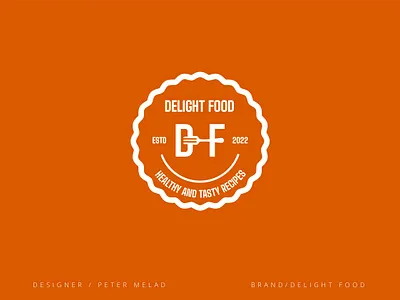 DELIGHT FOOD BRAND LOGO branding design graphic design illustration logo logo design logodesign vector