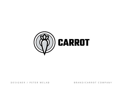 CARROT BRAND LOGO branding design graphic design illustration logo logo design logodesign vector