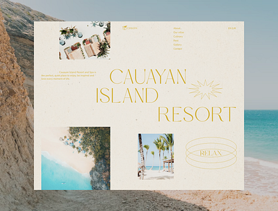 Cauayan island resort - website for resort and spa appdesign design graphic design hoteldesign landing landingpage mobiledesign resortdesign typography ui uidesign uiux uiuxdesign uiuxdesigner ux uxdesign webdesign webdesigner website websitedesign