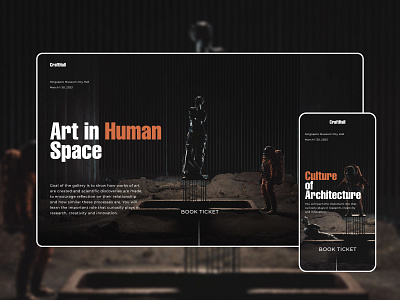 Website Design | Museum app branding design graphic design illustration landing logo mobile app ui vector