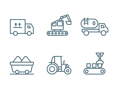 Industry Icons contour icon illustration line vector иконки