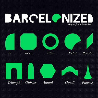 Barcelonized antoni gaudi barcelona barcelone bcn branding challenge creatividad design diseño gaudi glories graphic design identity illustration participatif punxes shape spain vector vector art