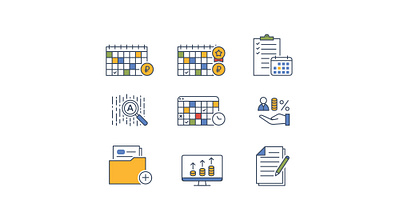 Icons for the site contour design flat icon illustration vector иконки