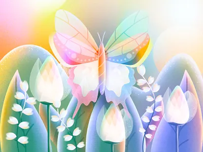 Garden 2d abstract adobe adobe illustration adobe photoshop art artwork clean colorful creative design digital art flat graphic design illustration minimal modern photoshop simple vector