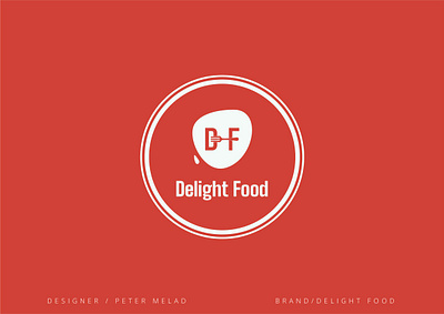 DELIGHT FOOD BRAND LOGO branding design graphic design illustration logo logo design logodesign vector