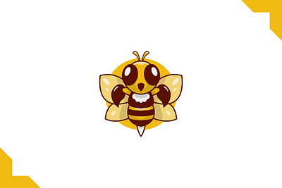 Cute Bee Mascot Logeo bee branding cute illustration logo mascot mascot logo