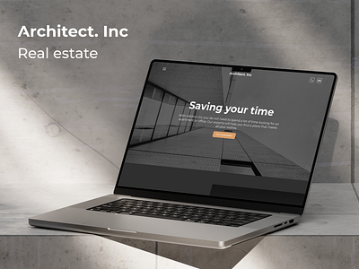 Architect Inc design figma landing page logo ui ux website