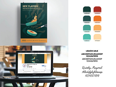 New Flavors Ad Campaign Design branding design graphic design illustration logo typography vector