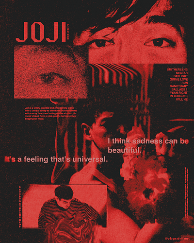 JOJI // POSTER DESIGN design graphic design illustration layout poster poster design