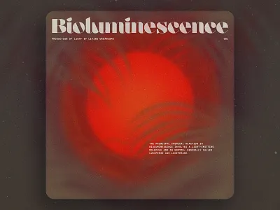 Bioluminescence art drawing illustration lamp mystic orange photoshop plants poster texture type typography