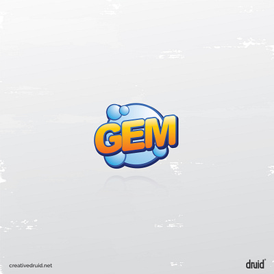 GEM dishwashing and bar soap Logo adobe illustrator art brand branding creative design golden ratio graphic design illustration logo vector