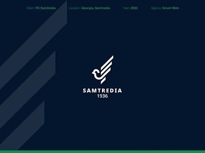 FC Samtredia bird branding creative design dove fc football logo pigeon rebranding redesign simple soccer