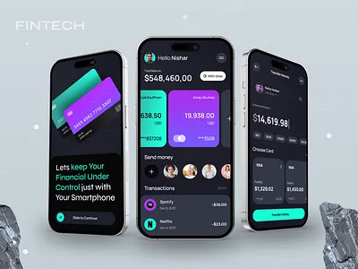 Finance Management Mobile App app design baking app banking card finance finance app financial fintech investment mobile app mobile app design mobile design modern app ui ux wallet web3