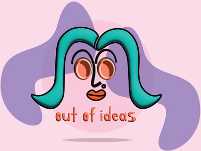 she/her: out of ideas 3d abstract adobe animation art colorful design graphic design ideas illustration illustrator modern woman