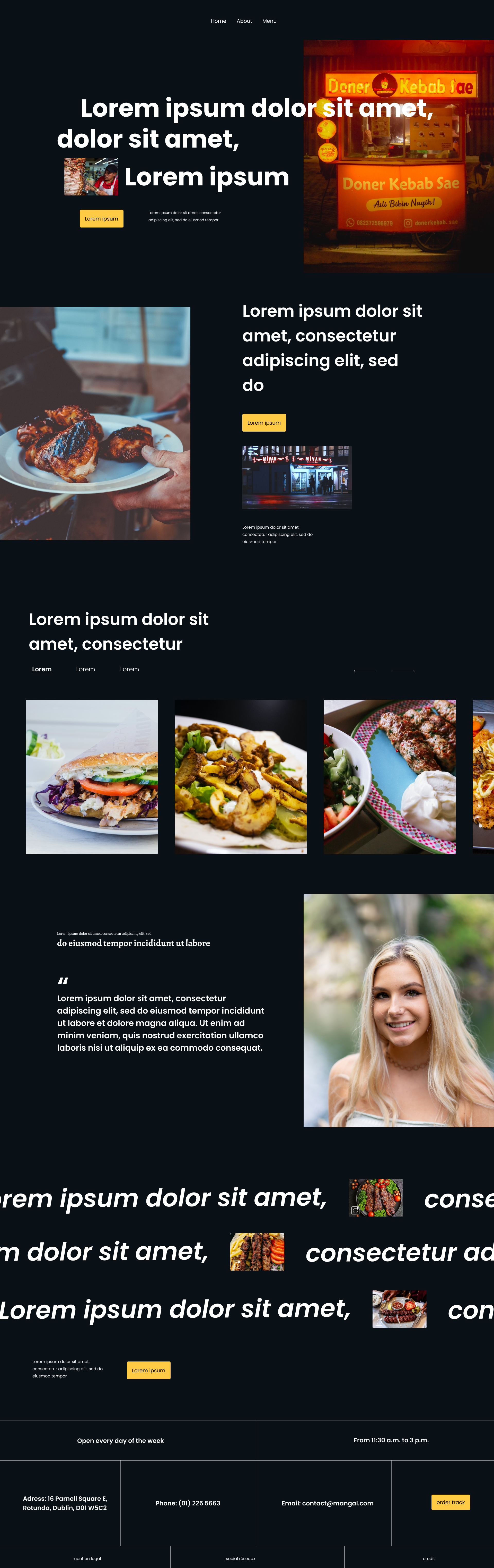 Maquette kebab shop 🔥 branding design graphic design minimal typography ui ux