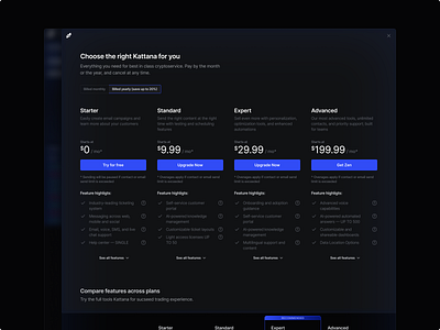 Pricing cryptocurrency pricing productdesign saas subscribe uxui