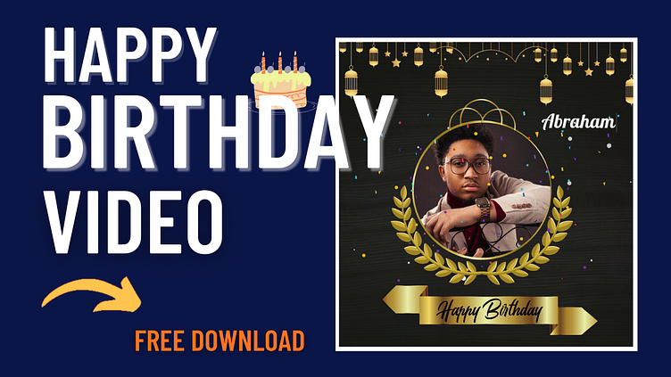 Happy Birthday Video Template  .CSPRO (FREE) by Temllo Studio on Dribbble