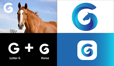 Horse Latter Logo Design . 3d animation branding graphic design horse logo logo logo design logo maker logo type motion graphics ui