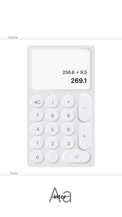 calculator dailyui design ui ux