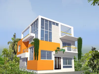 Luxurious 3D View 2d floor plan 3d view architectural view autocad elevation materials estimate plumbing drawing structural design