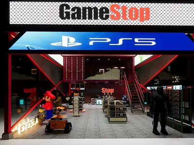 Design of a Gaming store for famous brand GAMESTOP in DUBAI 3d modeling 3d rendering architechture architect architectural design architectural rendering commercial interior design game room gamestop gaming interior design ps5 retail shop retailstore shop design xbox xbox game store